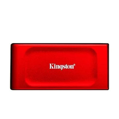 SSD Kingston XS1000, 2TB, Portátil, USB 3.2 Gen 2, Leitura: 1050 MB/s, Gravação: 1000 MB/s, Vermelho - SXS1000R/2000G