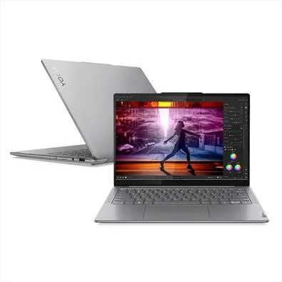 Notebook Lenovo Yoga Slim 7 14IMH9, Intel Core i5 Ultra, 16GB RAM, SSD 512GB, 14" WUXGA, Placa de Vídeo Integrada, HDR 500, Windows 11 Home, Cinza - 83GM0003BR