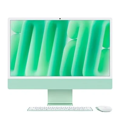 Apple iMac 24 polegadas com tela Retina 4.5K, chip M4, CPU de 10 núcleos, GPU de 10 núcleos, 16 GB de memória unificada, SSD de 256 GB - Verde