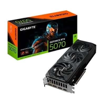 Placa de Vídeo Gigabyte RTX 5070 WINDFORCE OC SFF 12G NVIDIA GeForce, 12GB GDDR7, 192bits, DLSS, Ray Tracing - 9VN5070WO-00-G10
