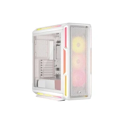 Gabinete Gamer Corsair iCUE Link 5000T LX RGB, Mid-Tower, E-ATX, Vidro Temperado, 3x FANs, Branco - CC-9011299-WW