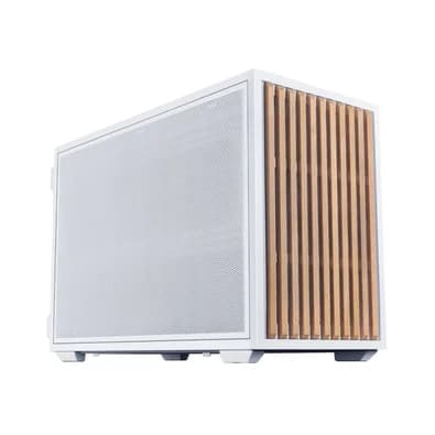 Gabinete Gamer Lian Li Dan Case B4 Wood, Micro-ATX, Painel em Madeira, USB Type-C, Inclui 2 Fans 120mm, Branco - B4W-WD