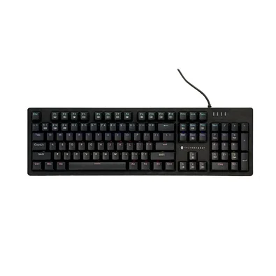 Teclado Mecânico Gamer Thunderobot K104, Switch Tátil Blue, 1KHz, Hot-Swappable, PBT, Full Size, USB-C, Preto - JM03NP007