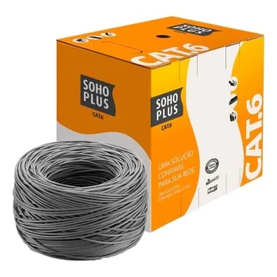 Cabo de Rede CAT.6 Furukawa SOHOPLUS, 305 Metros, Cinza - 23400200