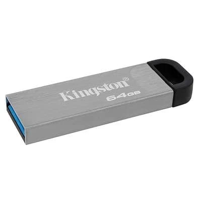 Pen Drive 64GB Kingston DataTraveler Kyson, USB 3.2 Gen 1, Leitura de 200MB/s, Metal - DTKN/64GB
