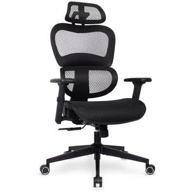 Cadeira de Escritório Ergonômica DT3 DT3 Alera, Reclinável, Apoio de Braço 3D, Cilindro de Gás, Preto - 13382-7