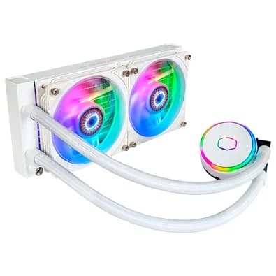 Water Cooler Cooler Master Masterliquid PL240 Flux White Edition, RGB, 240mm, AMD/Intel, Branco - MLY-D24M-A23PZ-RW
