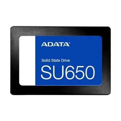 SSD Adata SU650, 512GB, 2.5", SATA III, Leitura: 520 MB/s, Gravação: 450 MB/s, Preto - ASU650SS-512GT-R