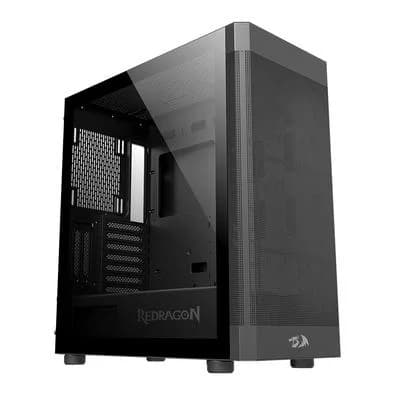 Gabinete Gamer Redragon Aeroglass, Mid Tower, E-ATX, Lateral em Vidro Temperado, Preto - CA-602B