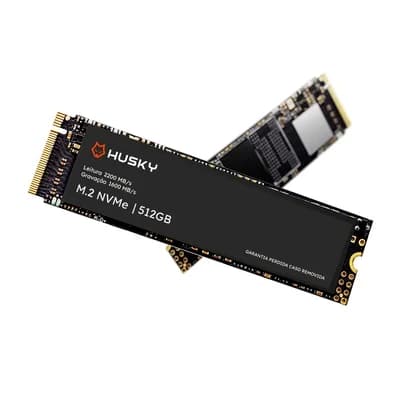 SSD Husky ThunderBoost, 512GB, M.2 2280, PCIe 3.0 x4, NVMe, Leitura: 2200 MB/s, Gravação: 1600 MB/s, Preto - HSSD002512
