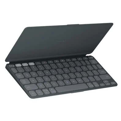 Teclado Sem Fio Logitech Keys-To-Go 2, Bluetooth, para Tablets, iPad, macOs, Windows, Capa Integrada, Grafite - 920-012867