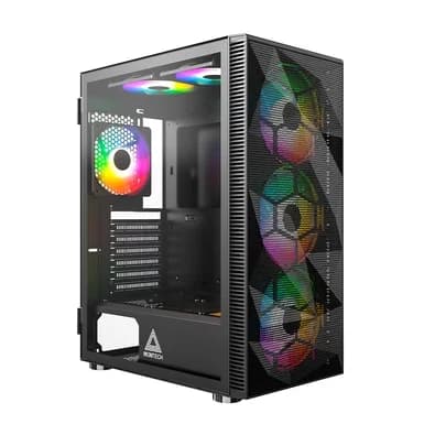 Gabinete Gamer Montech X3 Mesh, Mid-Tower, Painel Frontal em Mesh, Com 6X Fans, Preto - X3MESHBK