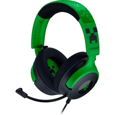 Headset Gamer Razer Kraken V4 X, Som Surround 7.1, Conexão USB, Minecraft Edition - RZ04-05180200-R3M1