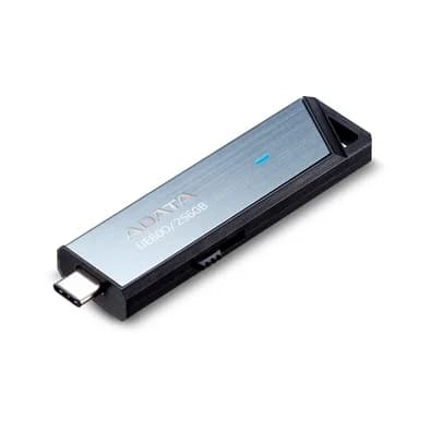 Pen Drive 256GB ADATA Elite UE800, USB 3.2, Retrátil, Cinza - AELI-UE800-256G-CSG
