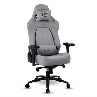 Cadeira Gamer XT Racer Fire Gun Style, Até 130Kg, Reclinável, Com Almofadas, Cilindro de Gás Classe 4, Tecido, Cinza - XTR-073