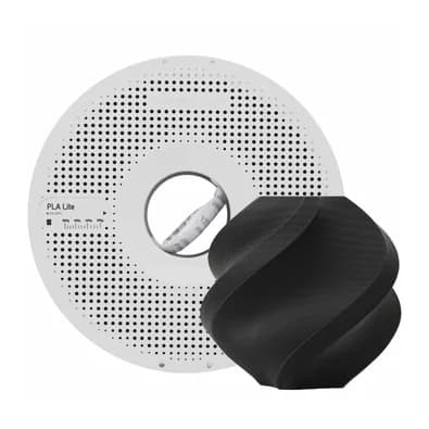 Filamento Bambu Lab para Impressora 3D PLA LITE, Com carretel reutilizável 1,75mm, 1kg, Preto - A18-K0-1.75-1000-SPL