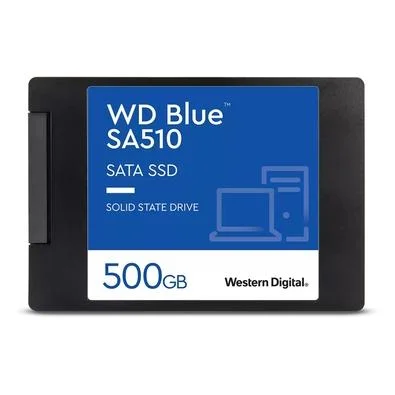 SSD SanDisk WD Blue, 500GB, 2.5", SATA III, Leitura: 560 MB/s, Gravação: 510 MB/s, Preto - WDS500G3B0A