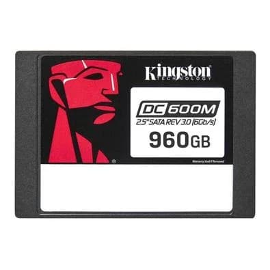 SSD Kingston DC600M Mixed-Use, 960GB, 2.5", SATA III, Leitura: 560 MB/s, Gravação: 530 MB/s, Preto - SEDC600M/960G
