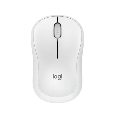 Mouse Sem Fio Logitech M240, Bluetooth, Clique Silencioso, Design Ambidestro Compacto, Branco - 910-007116