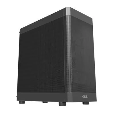 Gabinete Gamer Redragon Aeroflow, Mid Tower, E-ATX, Frontal e Lateral em Painel de Mesh, Preto - CA-603B