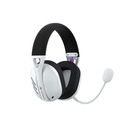 Headset Gamer Sem Fio Havit Fuxi H3 Wireless, Bluetooth e 2.4GHz, Som 7.1, Preto e Branco - Fuxi-H3 Black White