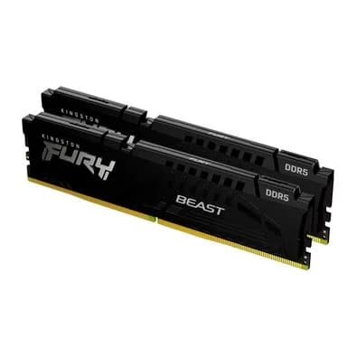 Memória RAM Kingston Fury Beast Expo, 16GB (2X8GB), 6000MT/s, DDR5, DIMM, CL30, Preto - KF560C30BBEK2-16