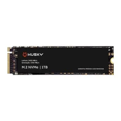 SSD Husky ThunderBoost, 1TB, M.2 2280, PCIe 3.0 x4, NVMe, Leitura: 2400 MB/s, Gravação: 1700 MB/s, Preto - HSSD0021000