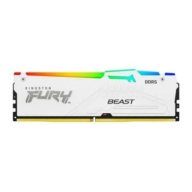 Memória RAM Kingston Fury Beast Expo, RGB, 32GB, 6000MT/s, DDR5, DIMM, CL30, Branco - KF560C30BWEA-32