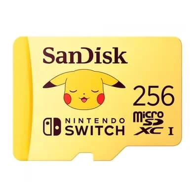 Cartão de Memória SanDisk MicroSD 256GB, Nintendo Switch Pokémon - SDSQXAO-256G-GN6ZK