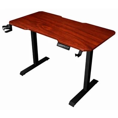 Mesa Gamer Lift Rise Mode Madeira MDF, Com Regulagem de Altura Elétrica, 1 Motor, 3 Memorizações, Nogal - RM-ML-01-MN
