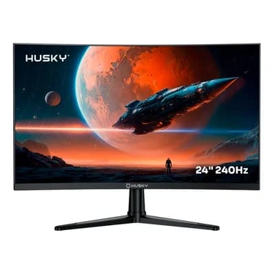 Monitor Gamer Curvo Husky Boreal 24" FHD 240Hz 1ms Adaptive Sync VA DisplayPort e HDMI HDR - HMG00524PT