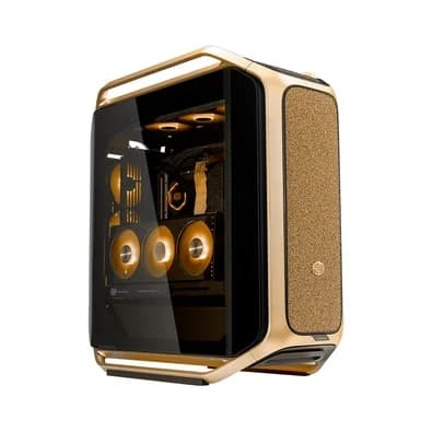 Gabinete Gamer Cooler Master COSMOS Alpha Gold, Full Tower, E-ATX, EEB, Lateral em Vidro Temperado, 3X FANs - C700-GGNN-S00
