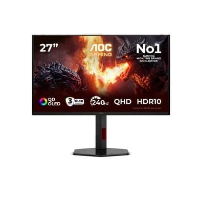 Monitor Gamer AOC Agon 27", Quad HD, OLED, 240Hz, 0.03ms, G-Sync, Preto - Q27G4ZDR