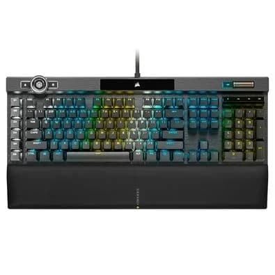 Teclado Óptico-Mecânico Gamer Corsair K100 RGB, Switch OPX, US - CH-912A01A-NA