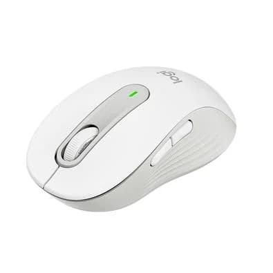 Mouse Sem Fio Logitech Signature M650, 2000 DPI, Compacto, 5 Botões, Silencioso, Bluetooth, USB, Branco - 910-006252