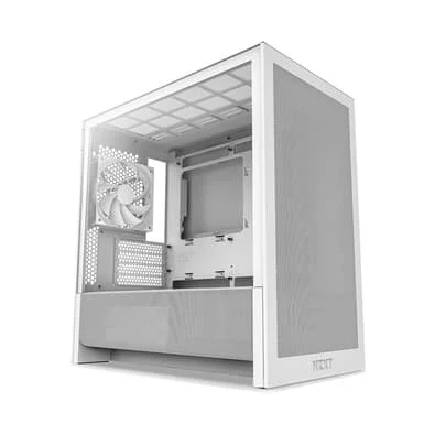 Gabinete Gamer NZXT H3 Flow, Mid Tower, micro-ATX, Lateral em Vidro, Branco CC-H31FW-01