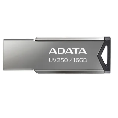 Pen Drive 16GB ADATA UV250, USB 2.0, Metálico, Preto - AUV250-16G-RBK