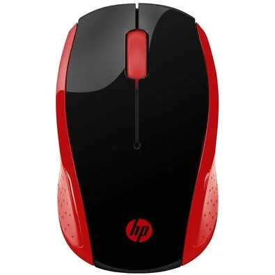 Mouse Sem Fio HP 200 Oman Vermelho 2HU82AA