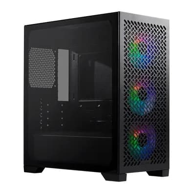 Gabinete Gamer Cooler Master Elite 302, Mini Tower, ATX, Lateral em Vidro, 3x FAN ARGB, Preto - E302-KGNN-S00