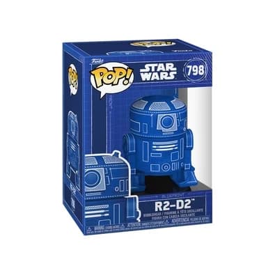 Boneco Funko Pop! Star Wars - R2-D2 (Blueprint)