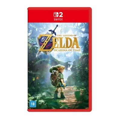 Jogo The Legend of Zelda: Ocarina of Time, Nintendo Switch 2, Edição Capa Normal Standard