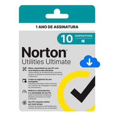 Norton Utilities Ultimate para 10 Dispositivos, 12 Meses, Digital para Download - 21430279