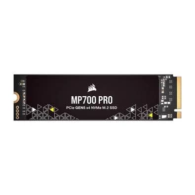 SSD Corsair MP700 Pro, 1TB, M.2 2280, PCIe 5.0 x4, NVMe, Leitura: 11700 MB/s, Gravação: 9600 MB/s, Preto - CSSD-F1000GBMP700PNH