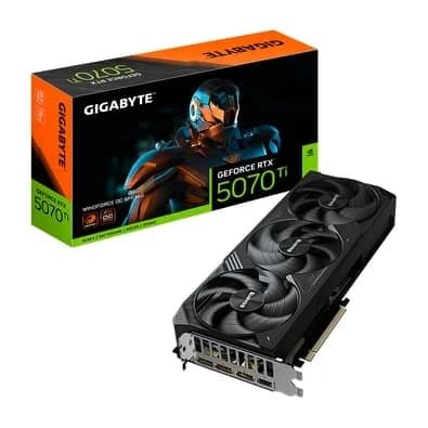Placa de Vídeo Gigabyte RTX 5070 Ti WINDFORCE OC SFF 16G NVIDIA GeForce, 16GB GDDR7, 256bits, DLSS, Ray Tracing - 9VN507TWO-00-G10