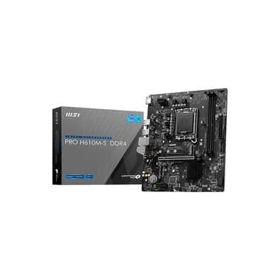 Placa Mãe MSI PRO H610M-S Intel Core, DDR4, mATX, Realtek ALC897 Codec - PROH610MSD4