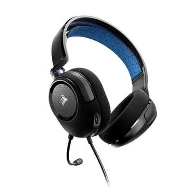 Headset Gamer Corsair HS35 v2, Preto e Azul - CA-9011383-NA