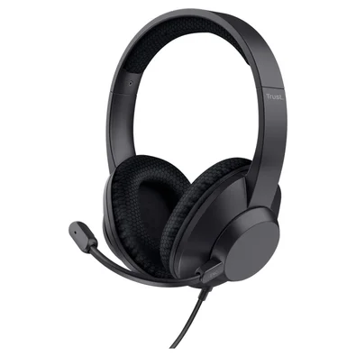 Headset Trust Ayda Max, Conexão USB, com Cancelamento de Ruído (ENC), Preto - 25462