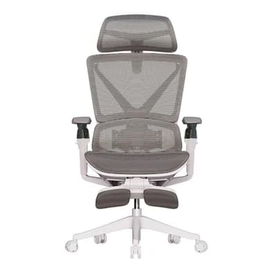 Cadeira Office Elements Calaena, com Massagem, Até 120kg, Reclinável, Malha, Cinza - 72099