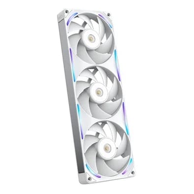 Ventoinha NZXT F360X Performance, 120mm, PWM, RGB, 3x Single-Frame, Branco - RF-U36PN-W1