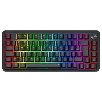 Teclado Magnético Gamer Redragon UCAL, RGB, Switch Magnético, Layout 75%, Hot-Swap, ABNT2, USB Tipo-C, Preto - K673RGB-M